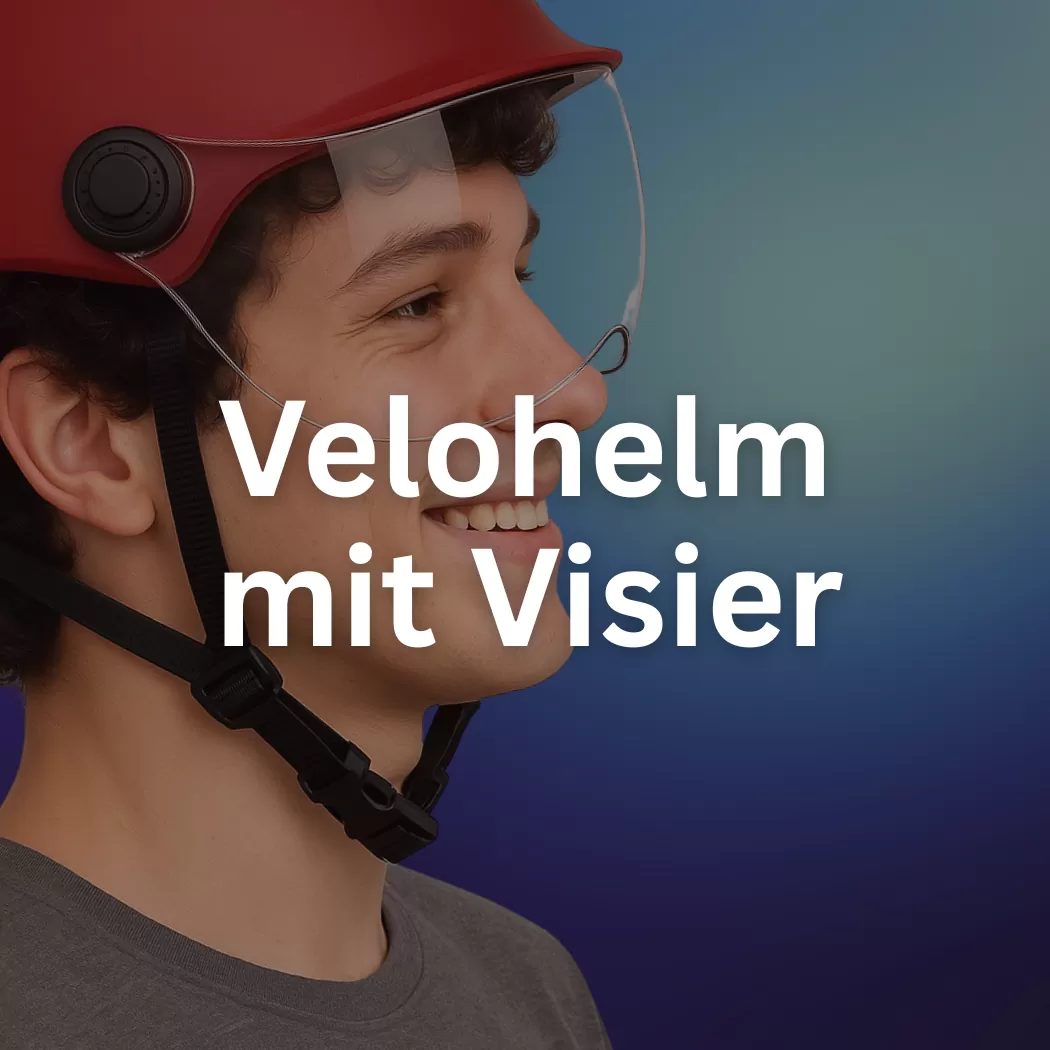Velo helmet with visor